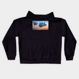 Arrival at a Distant Spaceport Kids Hoodie